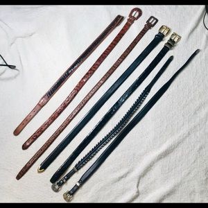 ALLIGATOR, LEATHER &  WESTERN BELTS VINTAGE